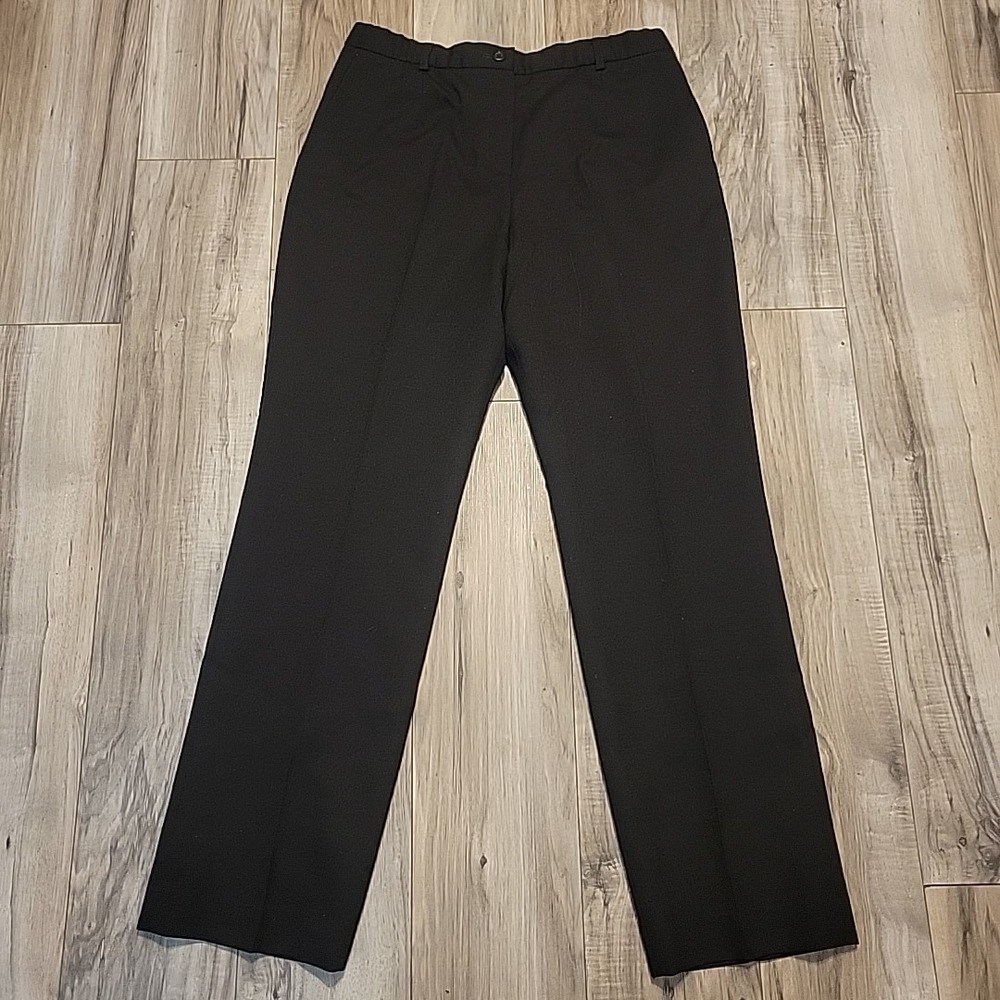 Vtg Pendleton Pants‎ Womens 10 Black Trousers 100% Virgin Wool Lined